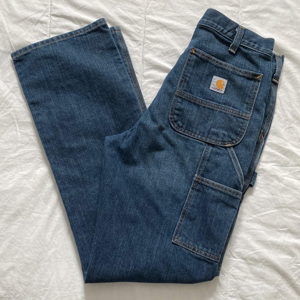 Carhartt Relaxed Fit Work Blue Jeans 32 x 34
